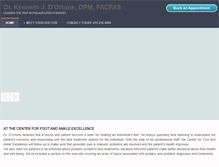 Tablet Screenshot of phillyfootdoctor.net